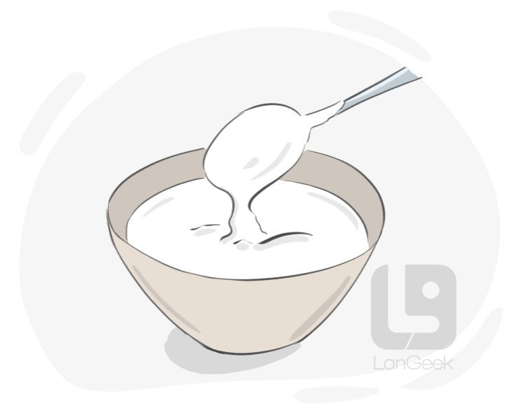sour cream definition and meaning