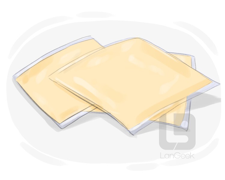 American cheese definition and meaning