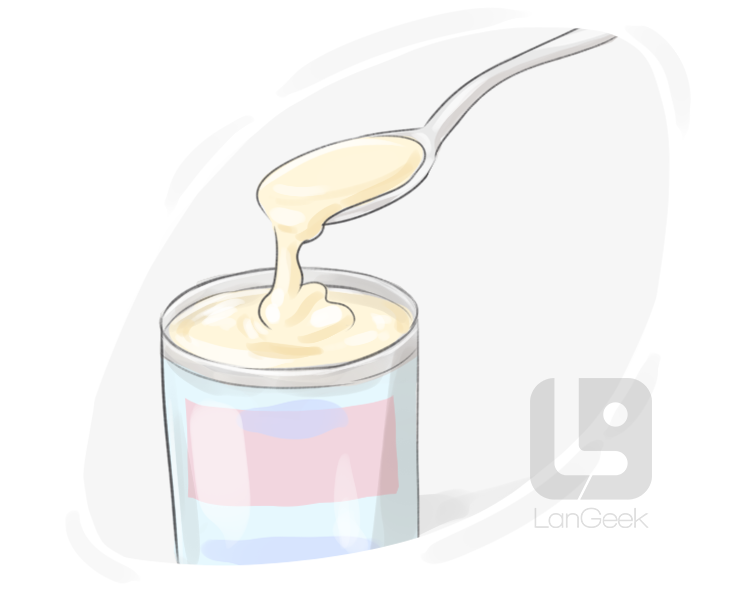 condensed milk definition and meaning