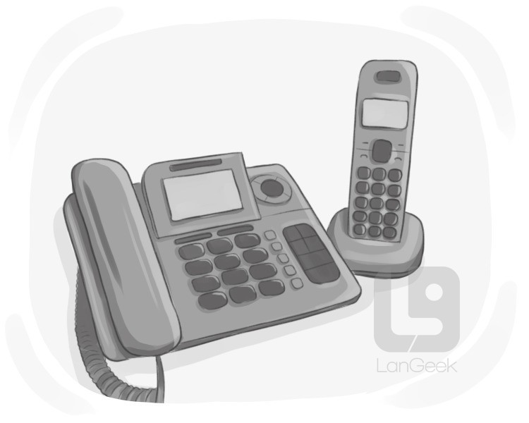 telephone set definition and meaning
