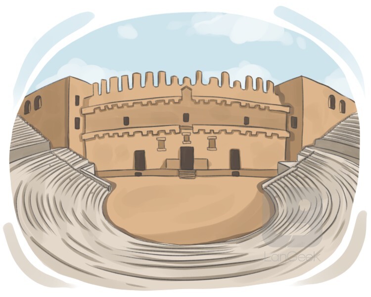 Definition & Meaning of "Amphitheater" | LanGeek