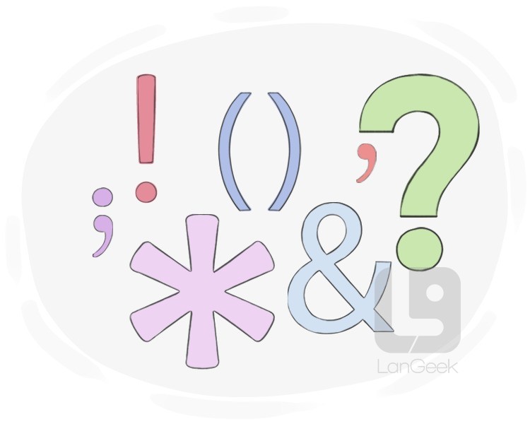 punctuation mark definition and meaning