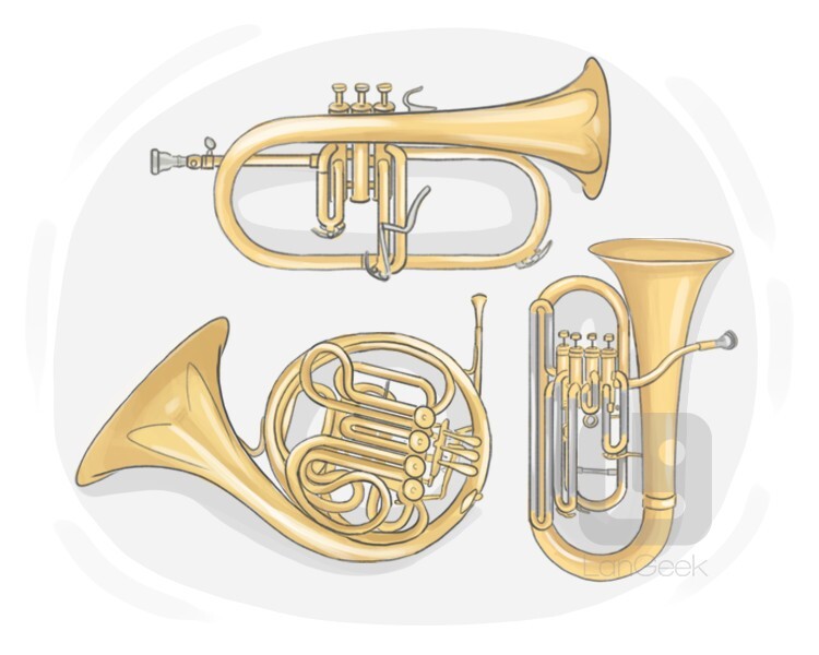 4 letter word for brass instrument