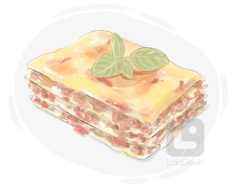 lasagne definition and meaning