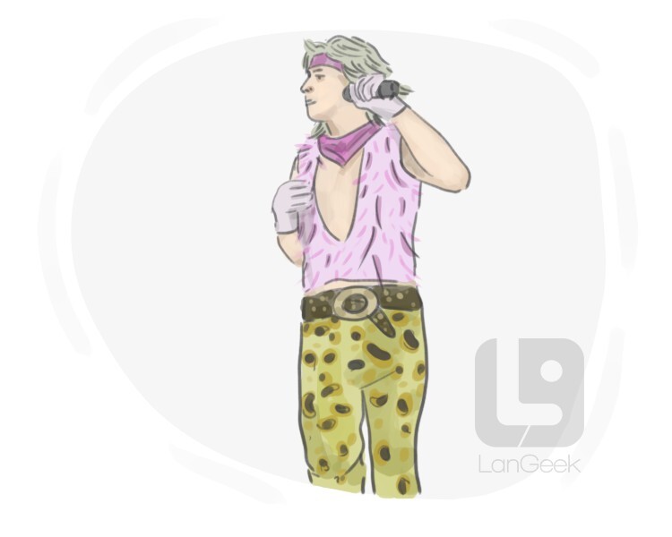 5 letter word for glam rock