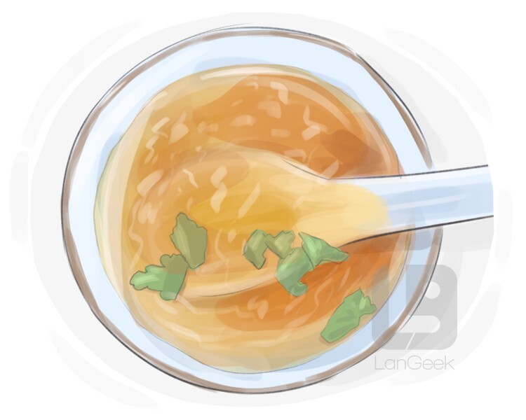 bouillon definition and meaning