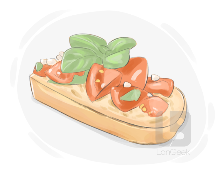 bruschetta definition and meaning