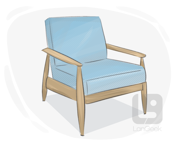overstuffed chair definition and meaning