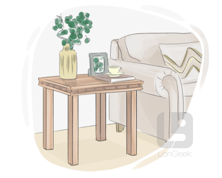 end table definition and meaning