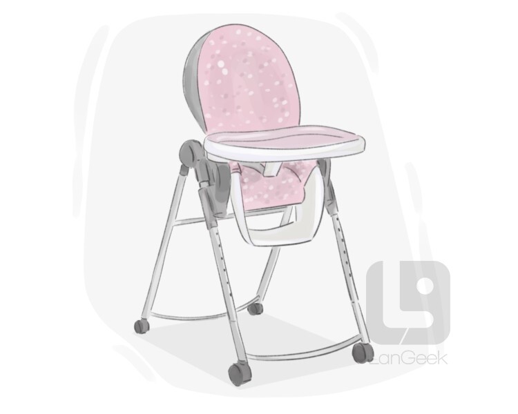 high chair definition and meaning