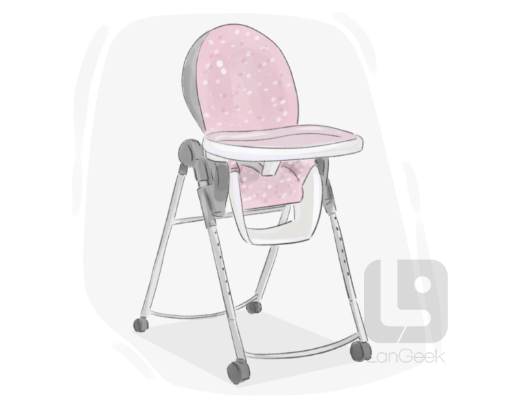 high chair definition and meaning