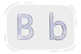 Der Buchstabe „B“ im englischen Alphabet