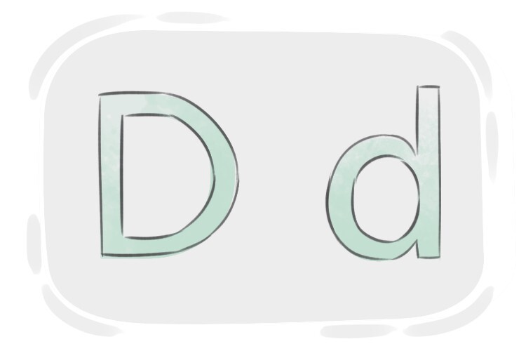 The Letter D in the English Alphabet