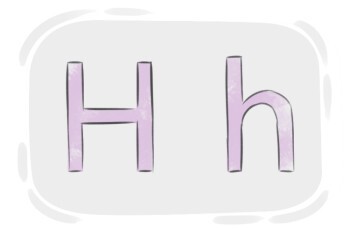 h alphabet letter