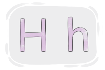 La lettre « H » dans l'alphabet anglais