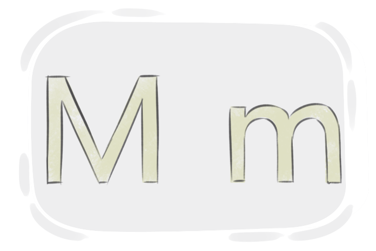 | English in Letter LanGeek Alphabet the The M\