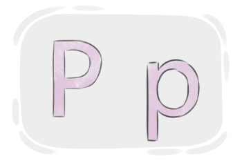 "The Letter P" in the English Alphabet
