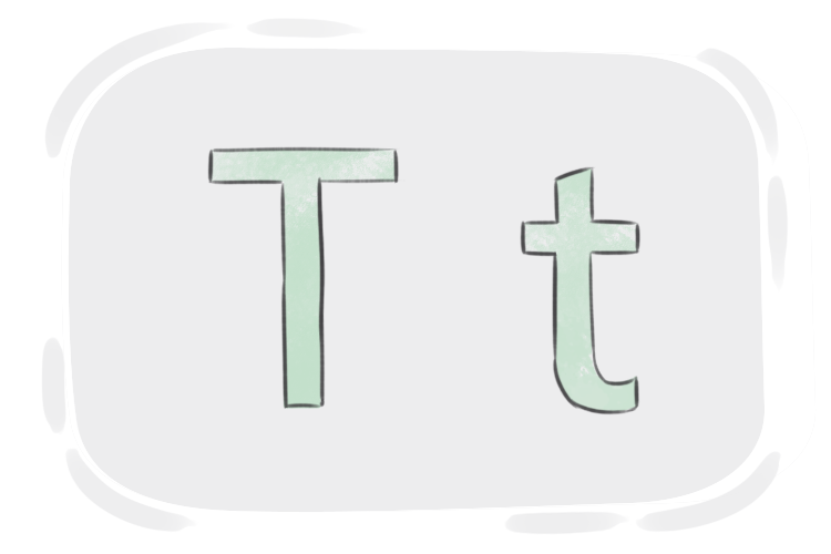 Der Buchstabe „T“ im englischen Alphabet | LanGeek