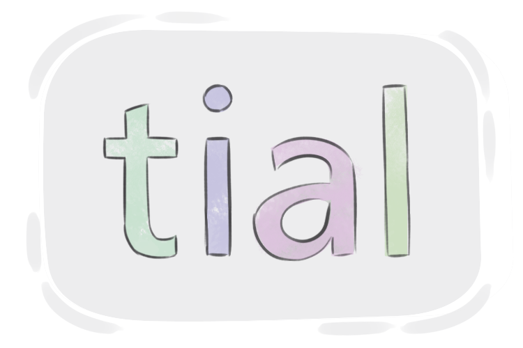 English Multigraph 'tial'
