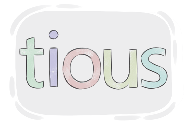 English Multigraph 'tious'