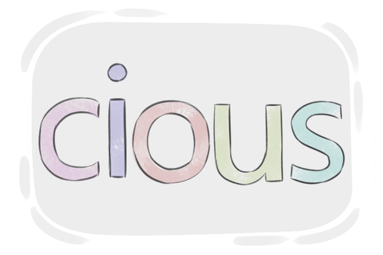English Multigraph 'cious'