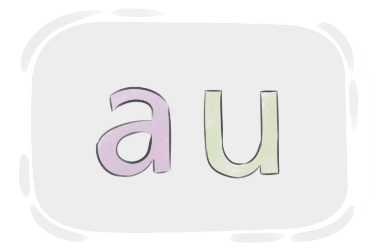 English Multigraph 'au'