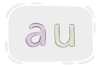 English Multigraph "au"
