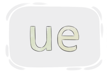 English Multigraph "ue"