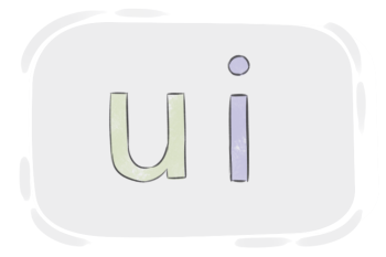 English Multigraph "ui"
