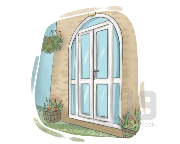 French door definition and meaning