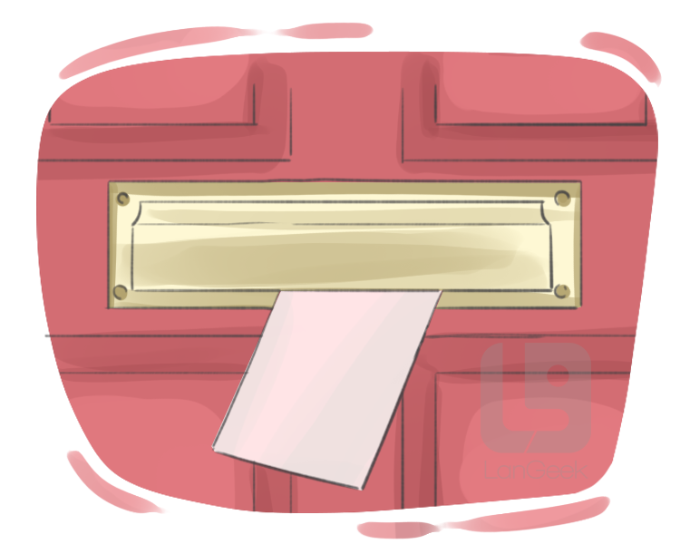 mail slot definition and meaning
