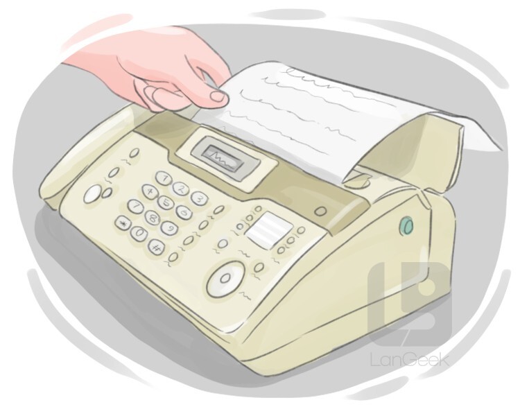 fax definition and meaning