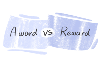 "Award" vs. "Reward" in English