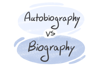 "Autobiography" vs. "Biography" in English