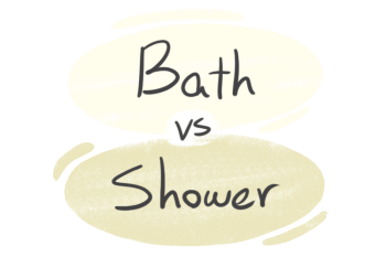 "Bath" vs. "Shower" in English