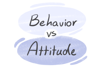 "Behavior" vs. "Attitude" in English
