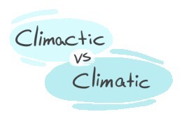 "Climactic" vs. "Climatic" in English