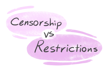 "Censorship" vs. "Restrictions" in English