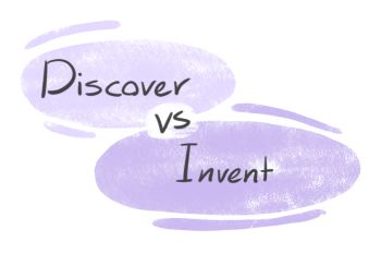 "Discover" vs. "Invent" in English