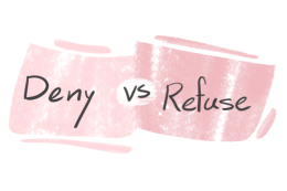 "Deny" vs. "Refuse" in English