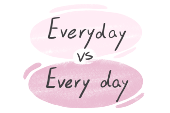 "Everyday" vs. "Every day" in the English Grammar