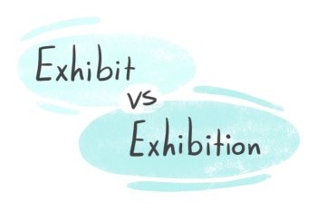 "Exhibit" vs. "Exhibition" in English