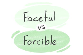 "Forceful" vs. "Forcible" in English
