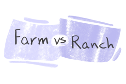 "Farm" vs. "Ranch" in English