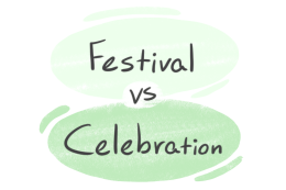 "Festival" vs. "Celebration" in English