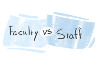 "Faculty" vs. "Staff" in English