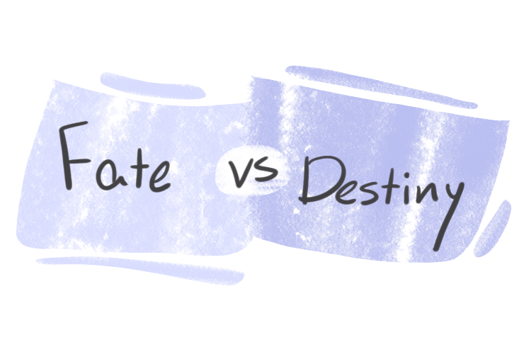 "Fate" vs. "Destiny" in English