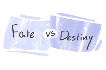 "Fate" vs. "Destiny" in English