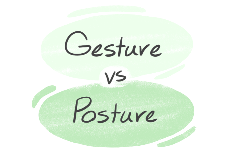 "Gesture" vs. "Posture" in English