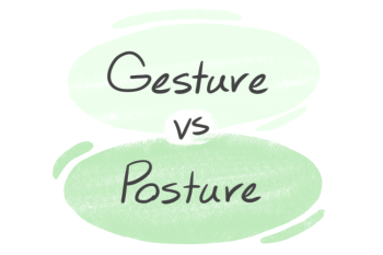 "Gesture" vs. "Posture" in English